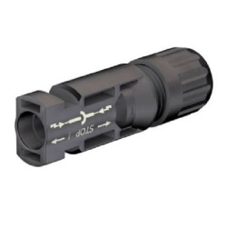 Fiche MC4- mâle 10 mm² (diamètre du câble DC de 5,9 à 8 mm²) Fiche MC4- mâle 10 mm² (diamètre du câble DC de 5,9 à 8 mm²)