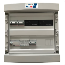Coffret de protection AC de 9 à 18 kW triphasé pour Enphase avec 2 QRelay Tri intégrés
