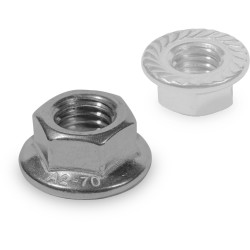 K2 Ecrou hexagonal à embase crantée M8 avec cran d’arrêt