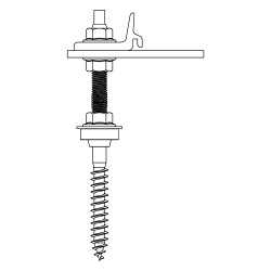 K2 vis à double filetage SingleRail M10 x 180 (2003272)