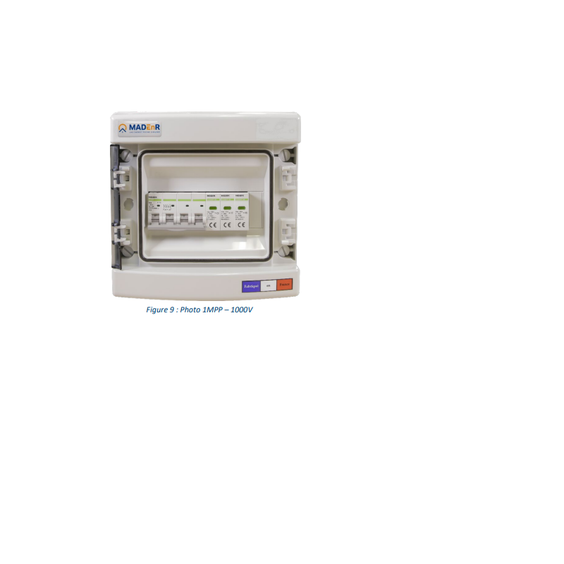 Coffret DC 1000V - 1 MPPT