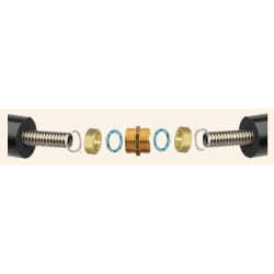 Dualun kit raccords pour ligne supplémentaire en bitube inox DN32 pour Solarothermie (SUR COMMANDE)