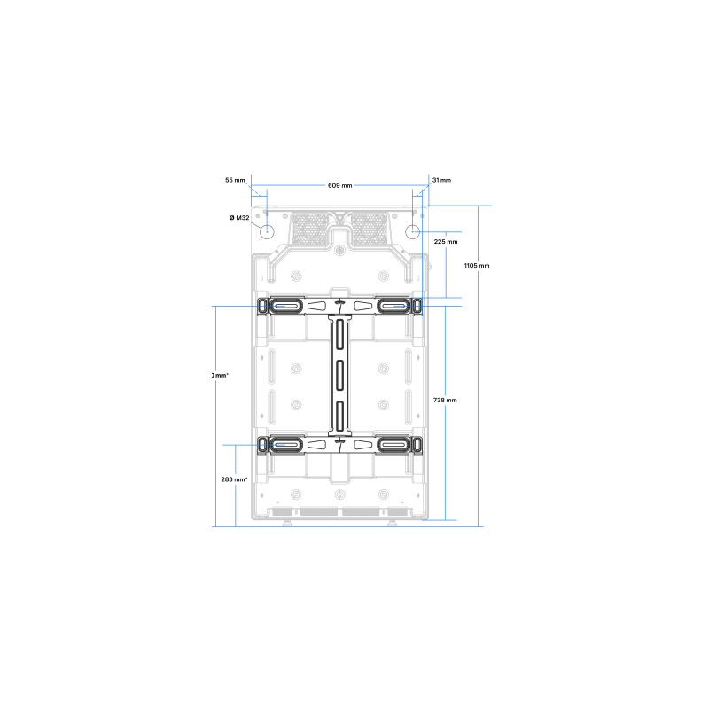 Tesla kit mural pour l’extension Powerwall