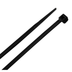TradeForce - 100 colliers industriels de cablage UV résistant, 300 x 4,8 mm, noir
