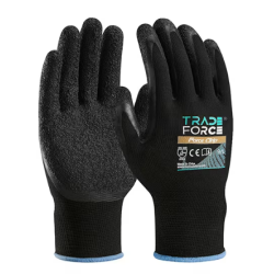 TradeForce - Paire gants de manutention Force Grip Taille L - Revêtement latex (paume). EN388-2016 : 2131X